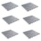 Nature Spring Set of 6 Patio and Deck Tiles, Interlocking Stone Look Outdoor Flooring Pavers Anti-Slip (Grey) 752184BRD - alternate 1